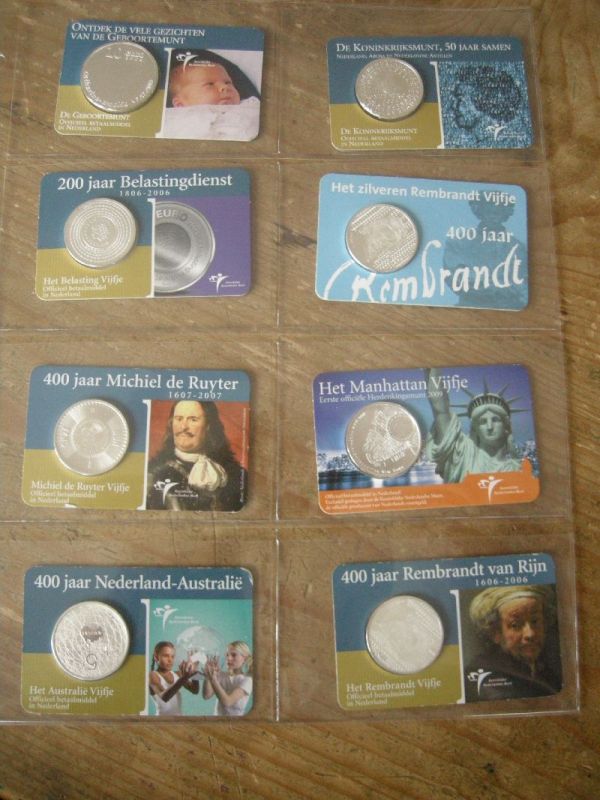 (afbeelding voor) 8 Vaks blad Hartberger voor coincards